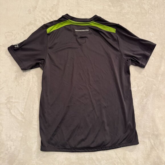 Russell Dri-Power 360 100% Polyester Gray Tee shirt Boys Size Large 10/12 - Picture 5 of 5